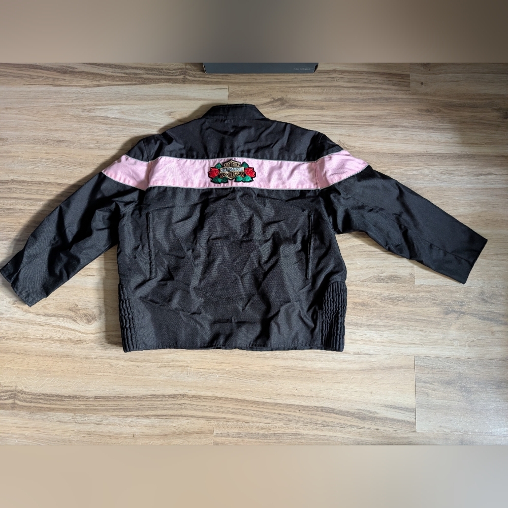 Biker Design Black/Pink Jacket Reflective Motorcycle Riding Coat